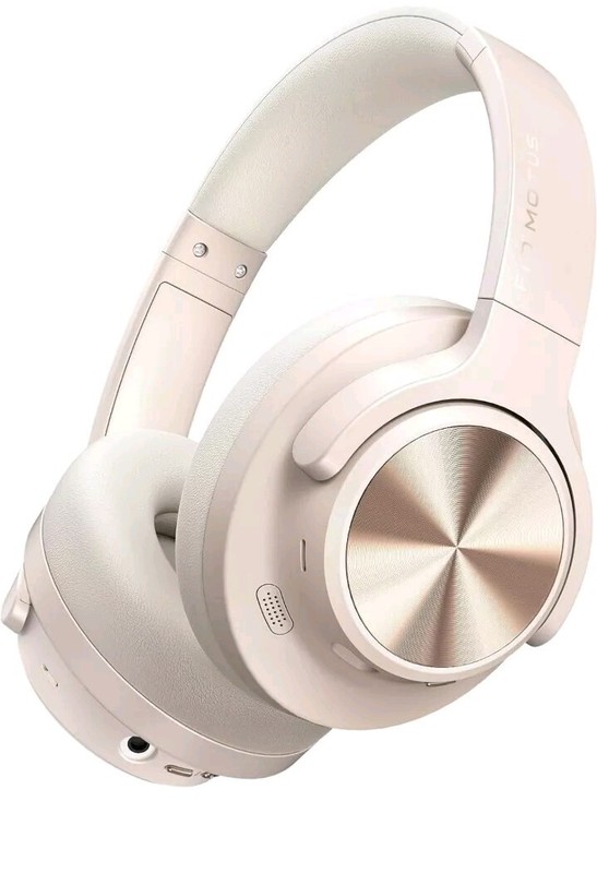 Noise Cancelling HeadphonesWireless over Ear Bluetooth with 130H Pl Sunning Gold