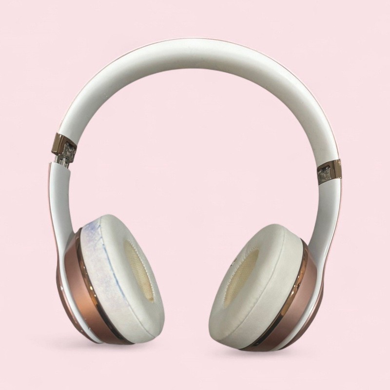 Beats by Dr. Dre Foldable Ear-Pad Headphones White Rose Gold