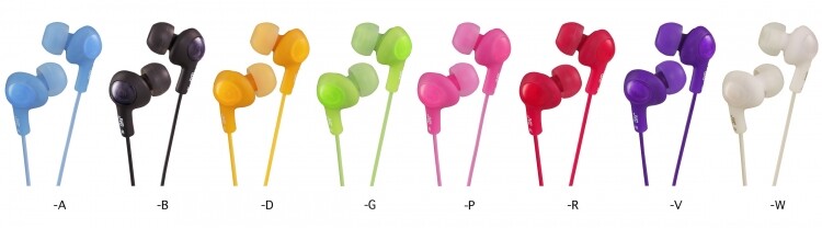 JVC-HAFX5 JVC "Gumy Plus" Earbuds Assorted Colors BRAND NEW RETAIL PACKING gallery