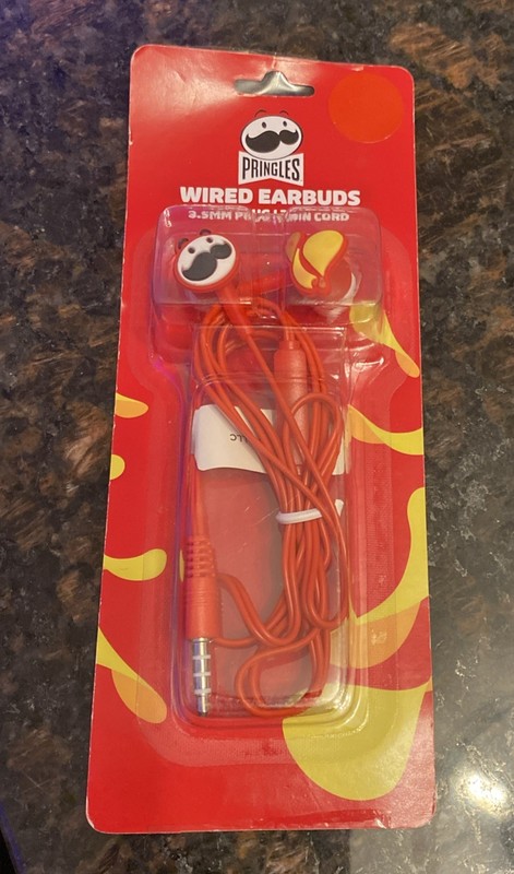 Pringles Wired Earbuds 3.5mm 39in Cord 2025