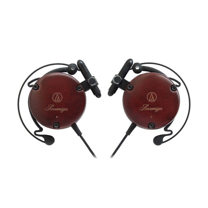 Audio-Technica ATH-EW9 Wooden Clip-On Ear Fit Headphones Brown Japan gallery