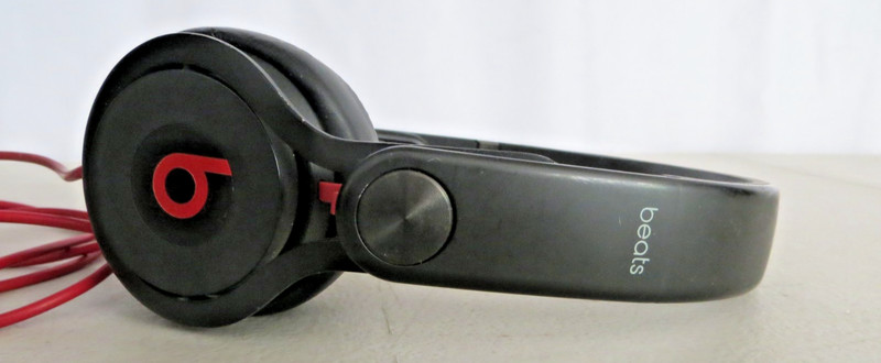 Beats by Dr. Dre Mixr On-Ear Wired Headphones 3.5mm Black/Red Controls TESTED gallery