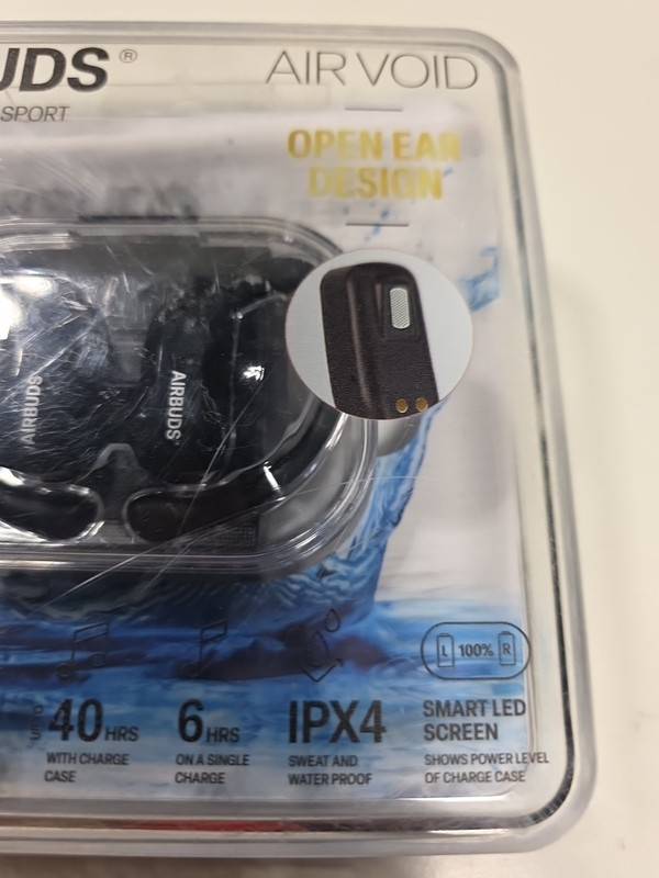 Airbuds Air Void True Wireless Earbuds Bluetooth 40hrs Charge Case 6hrs 1 Charge gallery