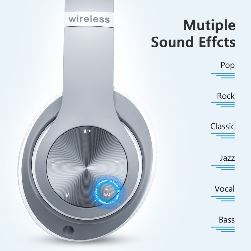 Headphones Wireless Bluetooth,60 Hours Playtime Foldable Lightweight Bluetoot... gallery
