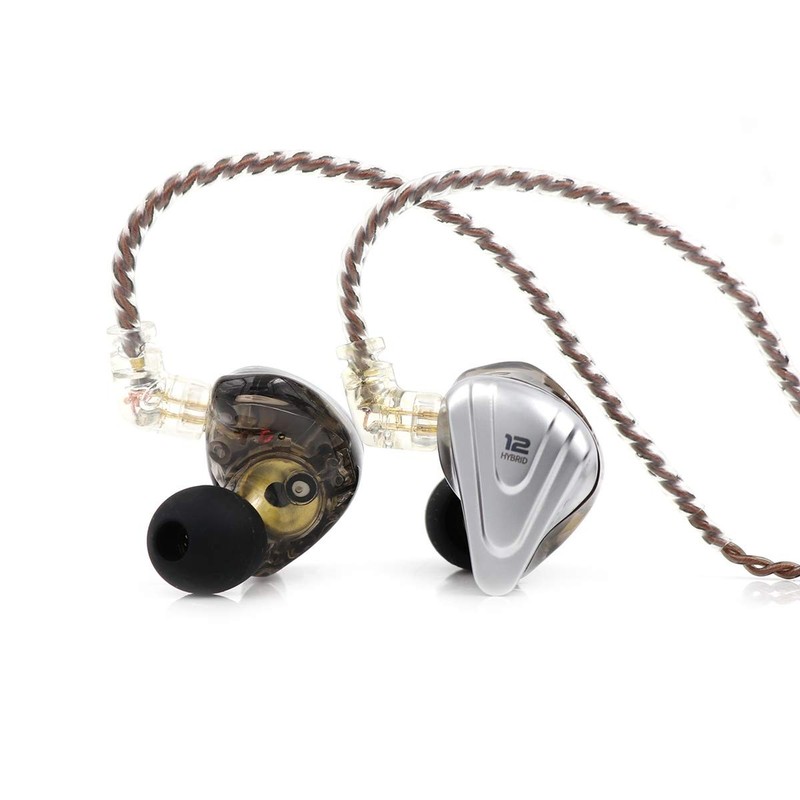 KZ ZSX 5BA+1DD 6 Driver Hybrid in-Ear HiFi Earphones with Alloy Faceplate, Re…