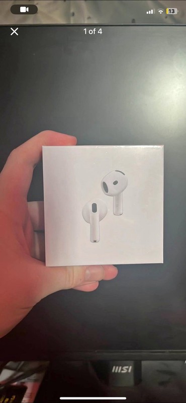 Apple AirPods 4 Active Noise Cancellation White Wireless Bluetooth In-Ear Mic