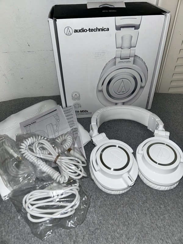Audio-Technica ATH-M50X Over-Ear Headphones – White