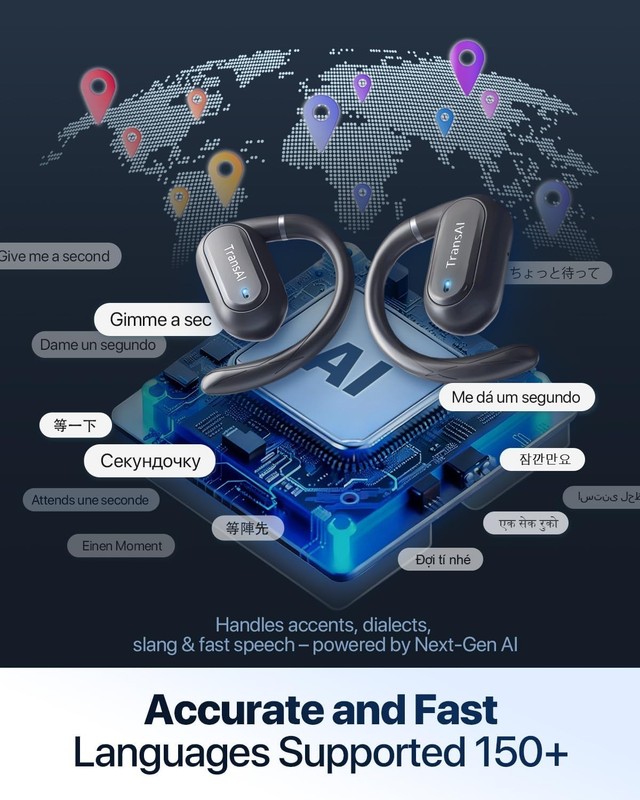 Translation Earbuds Real Time 157 Languages Translator Ear Buds AI Interpreter gallery
