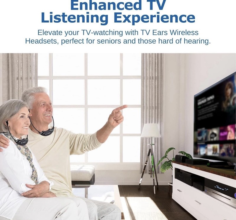TV Ears 11841 Wireless Dual Digital Voice Clarifying Headphones Listening System gallery