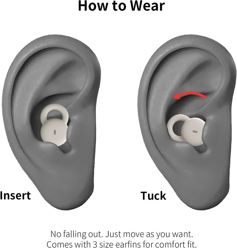 Smallest Invisible Sleep Earbuds, Comfortable Noise Blocking Wireless Headphones gallery