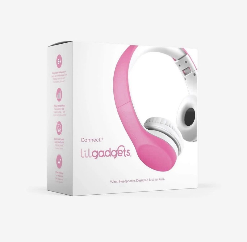 LilGadgets Connect+ Wired Headphones w/Microphone, Vol Limiting, Noise Reduction