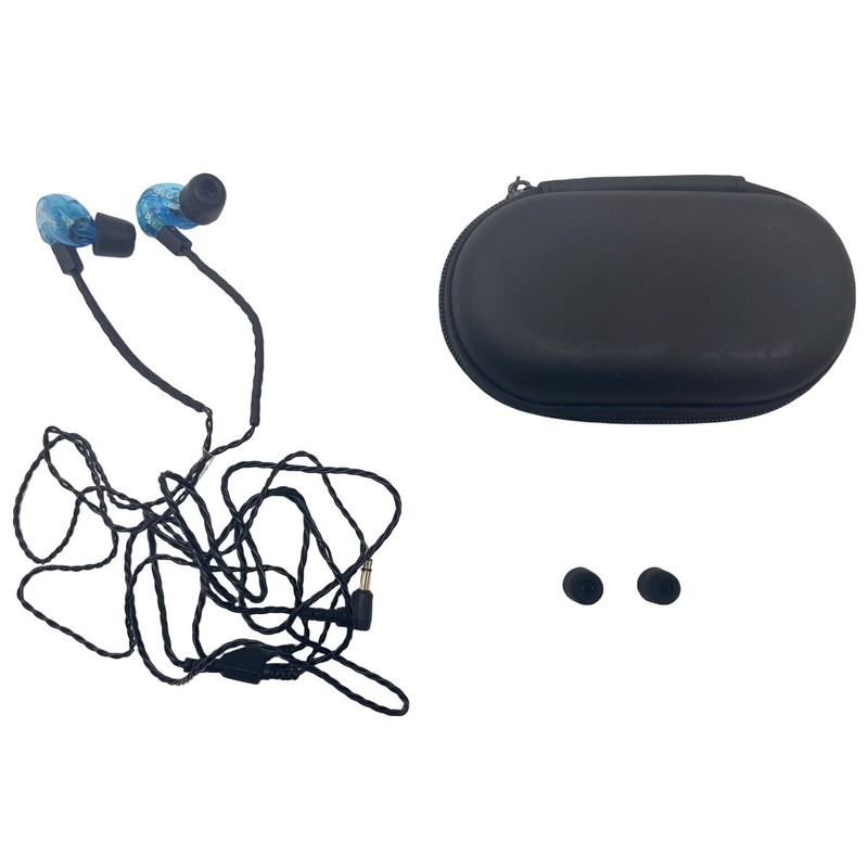 Shure SE215 Sound Isolating In-Ear Earbuds Headphones 3.5mm Jack Earphones Blue gallery