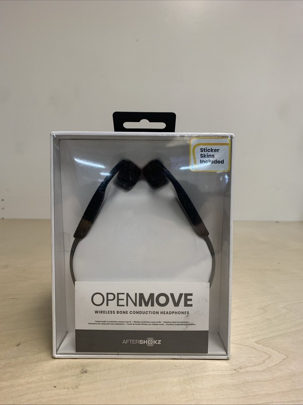 AfterShokz OpenMove Wireless Bone Conduction Headphones, AS660, Slate Grey, New!