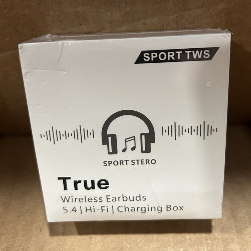 Sport TWS Bluetooth 5.4 Stereo Waterproof In-Ear Earbuds w/ Charging Box