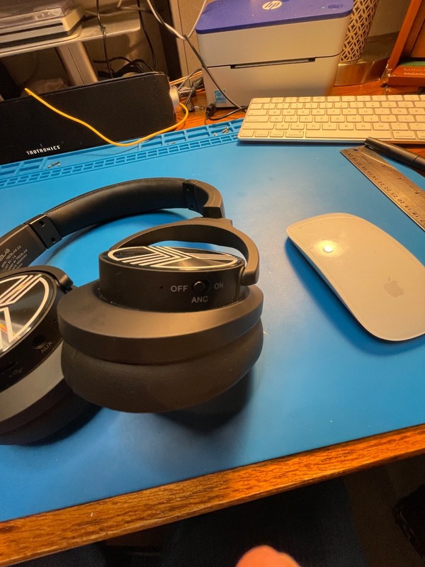TREBLAB Z2 Wireless Ear-Cup Headphones - Black, Tested and Working gallery