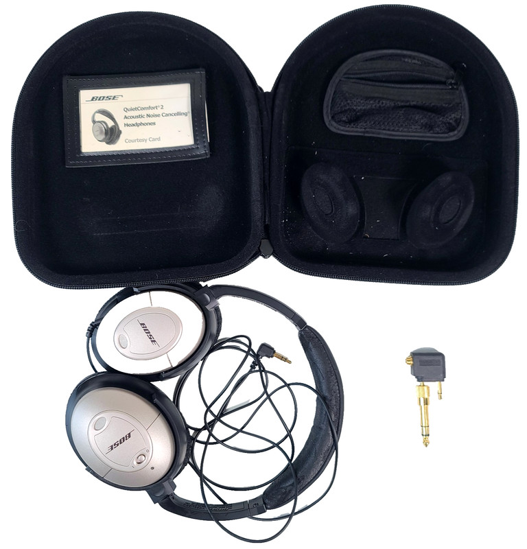 Bose QuietComfort 2 Acoustic Noise Cancelling Wired Headphone w/ Protective Case