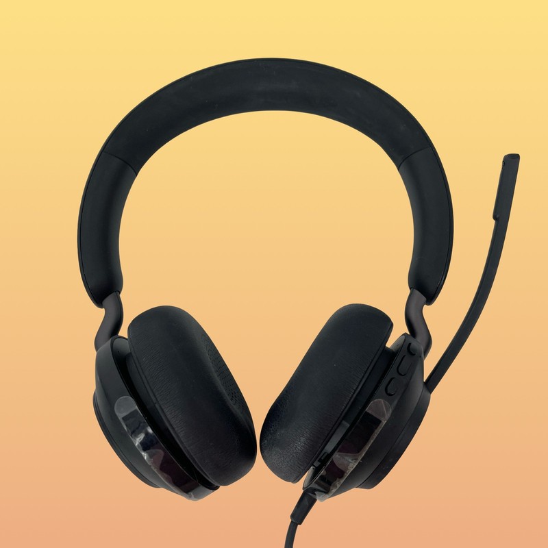 Lot of 7 Jabra Evolve2 40 Wired Headphones HSC130 Black #UL2375 gallery