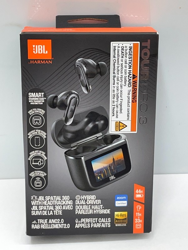 JBL TOUR PRO 3 True Wireless Noise Cancelling Earbuds w/Smart Charging Case NEW