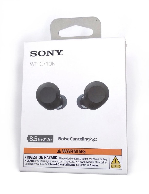Sony WF-C710N Truly Wireless Noise-Cancelling Earbuds – Black – New