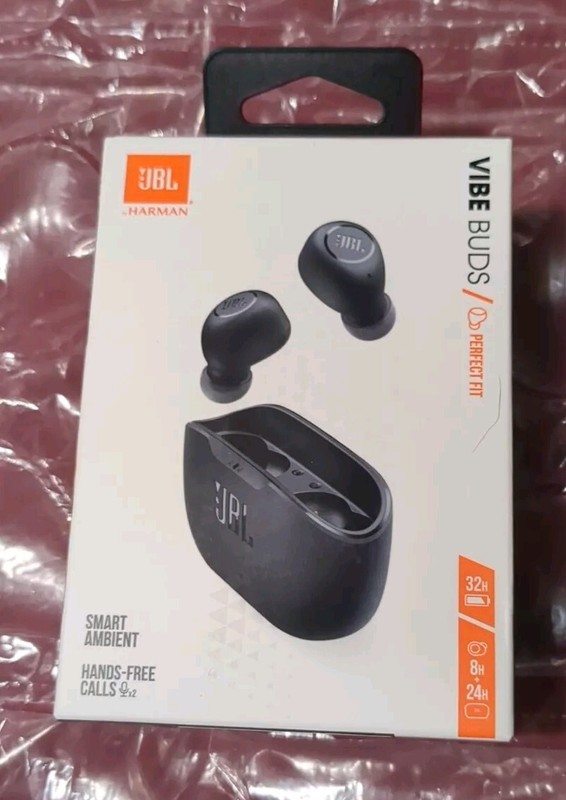 JBL Vibe Buds True Wireless Earbuds – Black – Free shipping