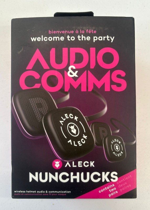 ALECK Nunchucks Wireless Bluetooth Helmet Speakers / Headphones, 2pack Brand New