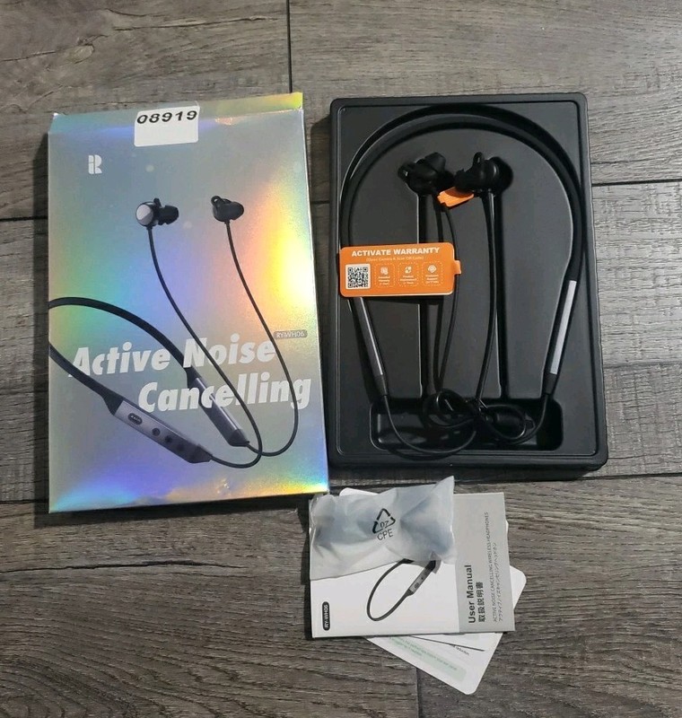 RYTHFLO RY-WH06 Hybrid Active Noise Cancelling Bluetooth 6.0 Headphone Neckband