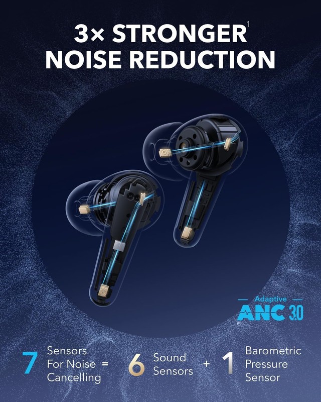Soundcore Liberty 4 Pro Wireless Earbuds 7-Sensor Adaptive Noise Cancelling 6Mic gallery