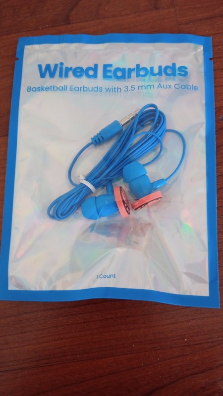 Chug INC – Wired Earbuds – Basketball Earbuds with 3.5 mm – Aux Cable – 47″ inch