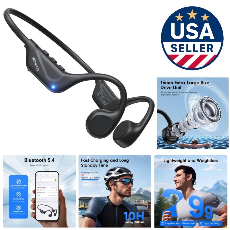 Wireless Bone Conduction Headphones: Superior Sound & Comfort for Outdoor Use