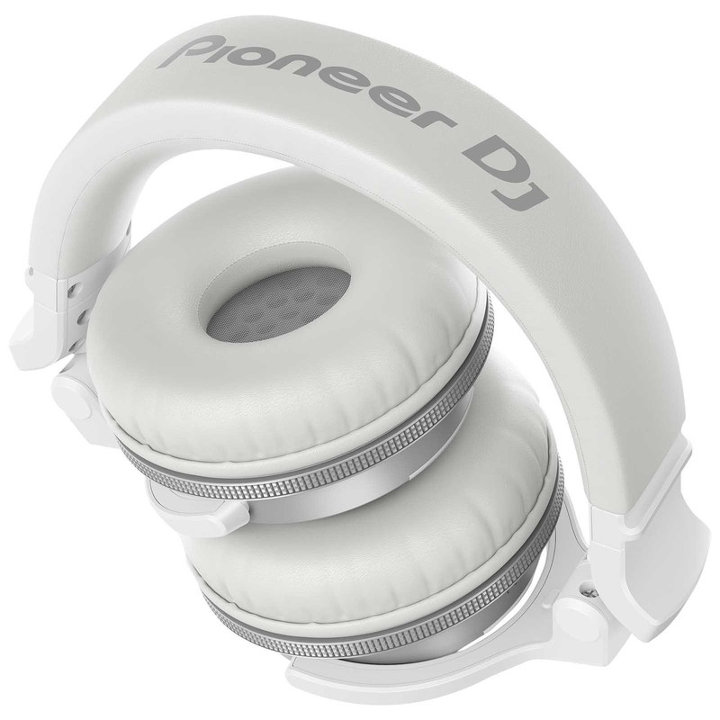 Pioneer DJ HDJ-CUE1BT White Wireless Bluetooth Headphones, Blue Ear Pads & Case gallery