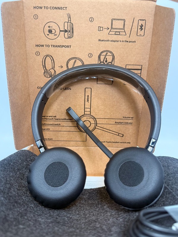Jabra Evolve 65 TE (Third Edition) Wireless Dual-Ear Headphones Black *BRAND NEW gallery